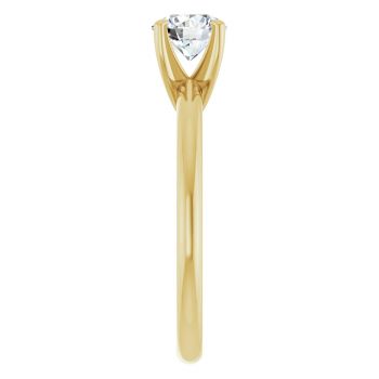 0.75 Carat Lab-Grown Diamond Solitaire Ring in 14K Gold 4