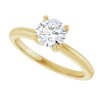 0.75 Carat Lab-Grown Diamond Solitaire Ring in 14K Gold 5
