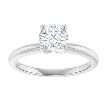 3/4 Carat Lab-Grown Round Diamond Solitaire Ring in Platinum 3