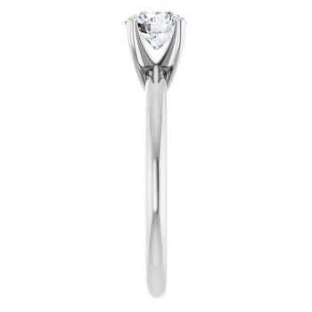 3/4 Carat Lab-Grown Round Diamond Solitaire Ring in Platinum 4