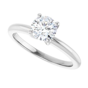 3/4 Carat Lab-Grown Round Diamond Solitaire Ring in Platinum 5