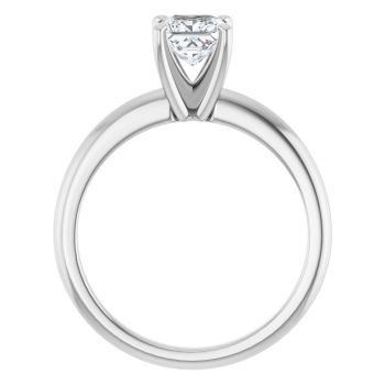 3/4 Carat Lab Grown Princess-Cut Diamond Solitaire Ring in 14K White Gold 2