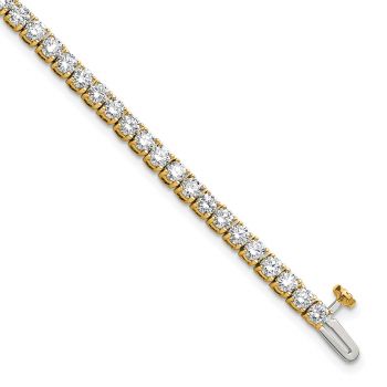 5 Carat Lab-Made Diamond Tennis Bracelet in 14K Gold 4