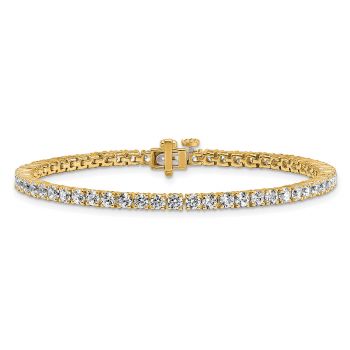5 Carat Lab-Made Diamond Tennis Bracelet in 14K Gold 2