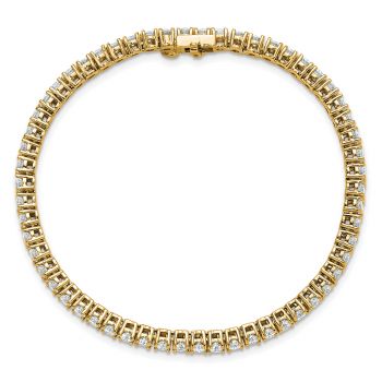 5 Carat Lab-Made Diamond Tennis Bracelet in 14K Gold 5