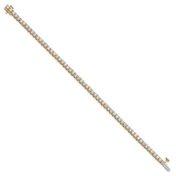 5 Carat Lab-Made Diamond Tennis Bracelet in 14K Gold 3