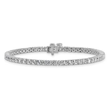 5 Carat Lab-Grown 14K White Gold Diamond Tennis Bracelet 2
