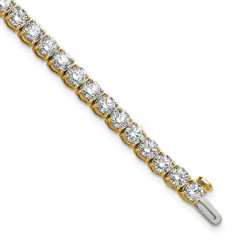 14K Gold 9 Carat Lab Grown Diamond Tennis Bracelet 4