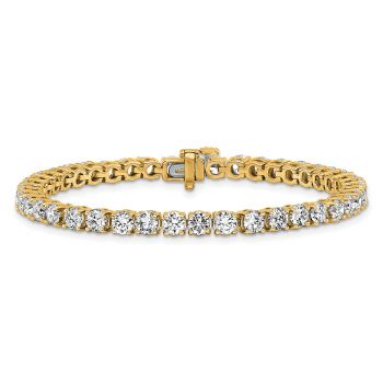 14K Gold 9 Carat Lab Grown Diamond Tennis Bracelet 2