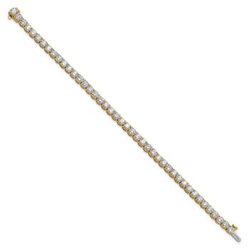 14K Gold 9 Carat Lab Grown Diamond Tennis Bracelet 3