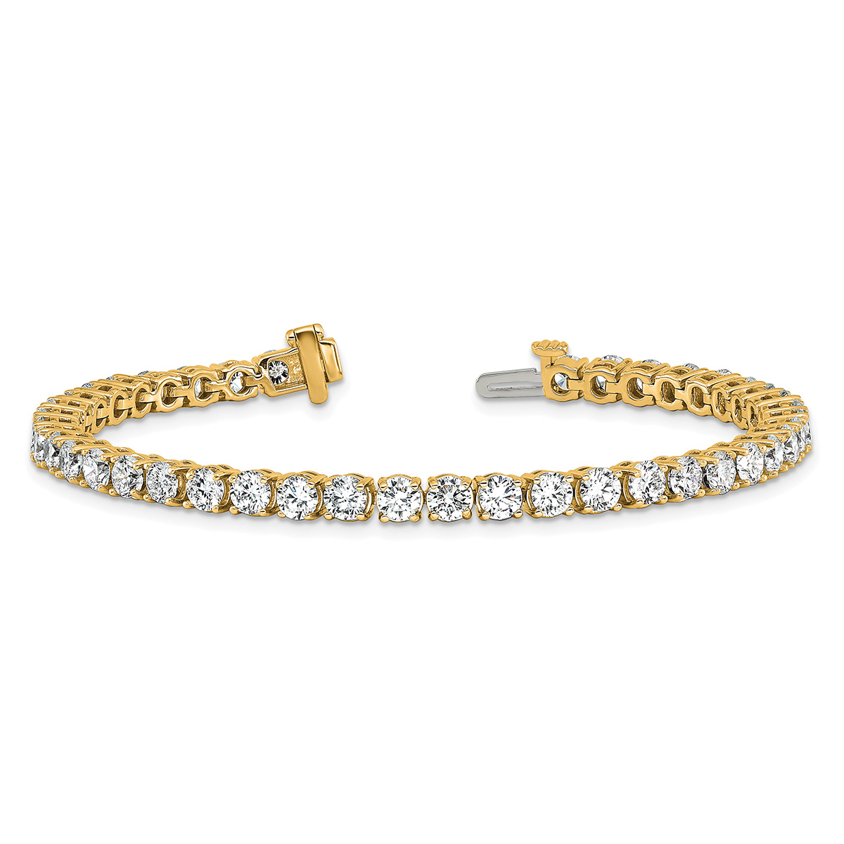 14K Gold 9 Carat Lab Grown Diamond Tennis Bracelet
