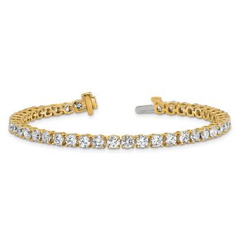14K Gold 9 Carat Lab Grown Diamond Tennis Bracelet
