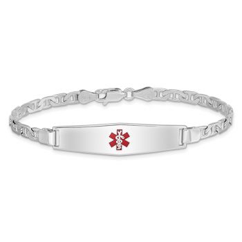 Women's Mariner Link Medical ID Alert Bracelet in Sterling Silver 3