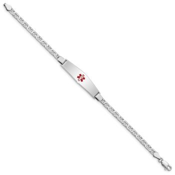 Women's Mariner Link Medical ID Alert Bracelet in Sterling Silver 2
