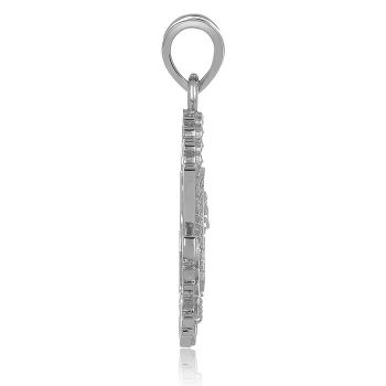 Platinum US Insignia Eagle, Shield and Arrows Pendant 2