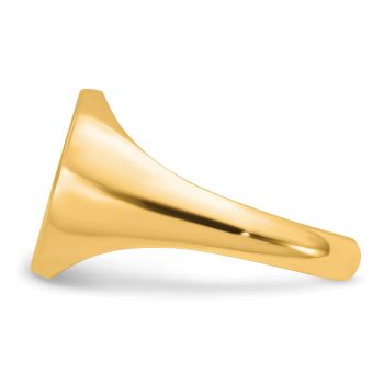 Men's Enameled Monogram Signet Ring, 14K Gold 3