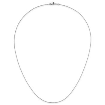 Platinum 0.5mm Box Chain Necklace 2