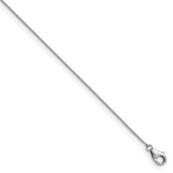 Platinum 0.5mm Box Chain Necklace