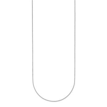 0.7mm Platinum Box Chain Necklace 2
