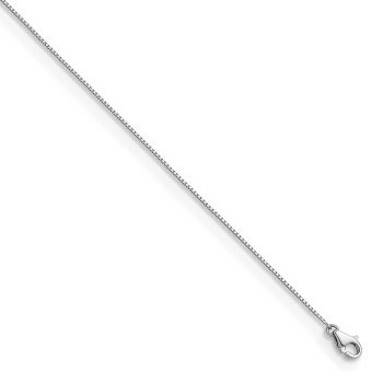 0.7mm Platinum Box Chain Necklace