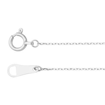 0.7mm Platinum Cable Chain Necklace 2