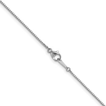 Platinum 0.9mm Box Chain Necklace 2