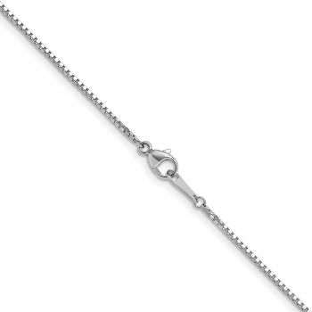 1.2mm Platinum Box Chain Necklace 2