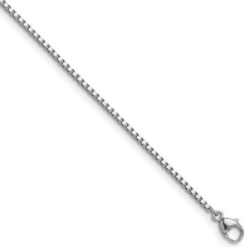 Platinum 1.4mm Box Chain