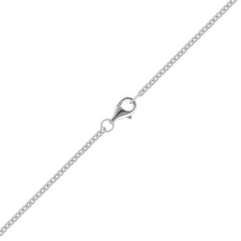 1mm Heavy Platinum Cable Link Chain Necklace