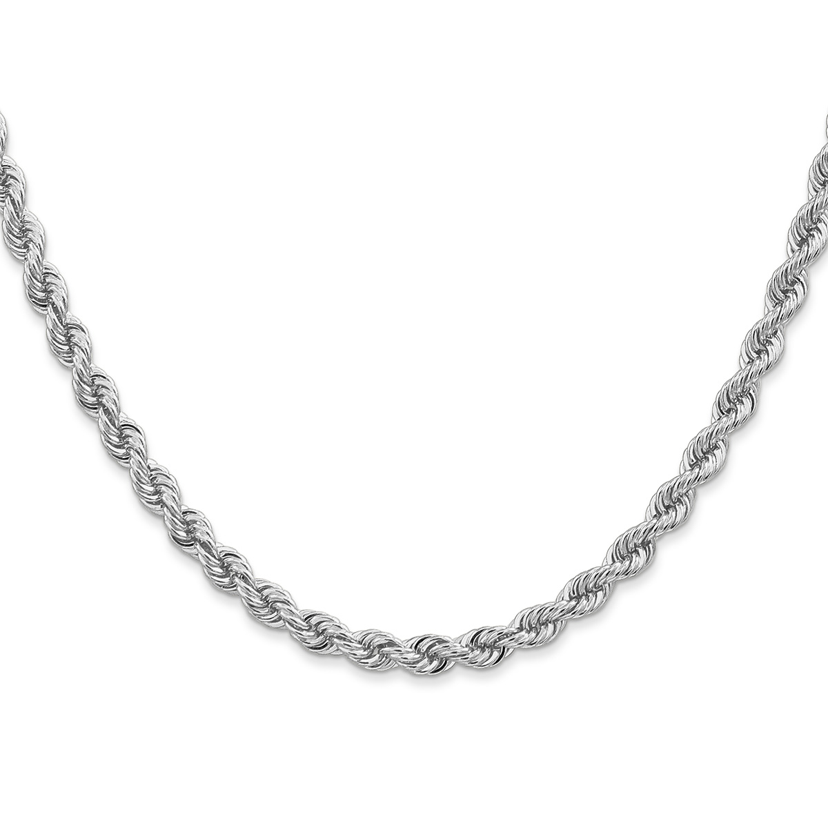 4mm Platinum Rope Chain