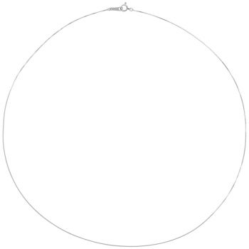 Platinum 0.5mm Box Chain Necklace 3