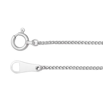 Platinum 1mm Curb Link Chain 2