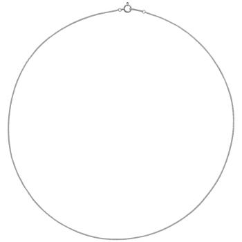 Platinum 0.8mm Wheat Chain Necklace 3