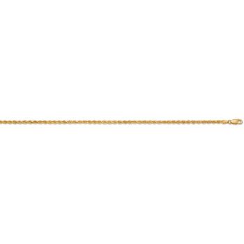 2.75mm 14K Gold Diamond-Cut Rope Chain Necklace 4