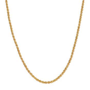 2.25mm 14K Gold Diamond-Cut Rope Chain