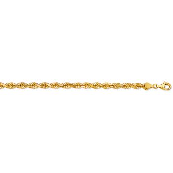 4.5mm 14K Gold Diamond-Cut Rope Chain 4