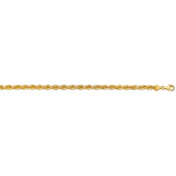 4.5mm 14K Gold Diamond-Cut Rope Chain 2