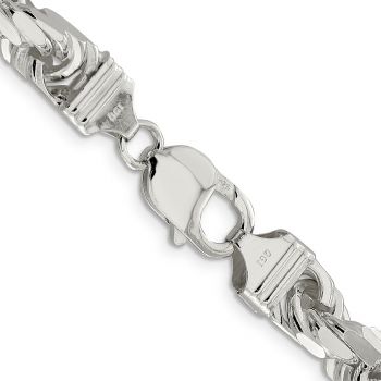 Heavy Italian 9mm Silver Diamond-Cut Rope Chain 3