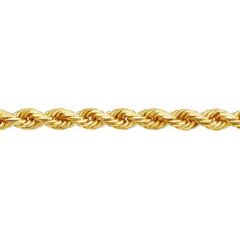 2.75mm 14K Gold Diamond-Cut Rope Chain Necklace 5