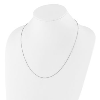 Italian 1.2mm Adjustable Silver Rope Chain Necklace 5