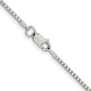 Italian 1.5mm Sterling Silver Box Chain Necklace 3