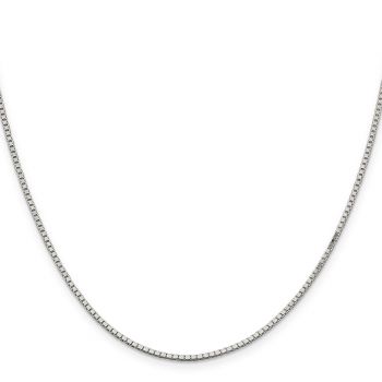 Italian 1.5mm Sterling Silver Box Chain Necklace