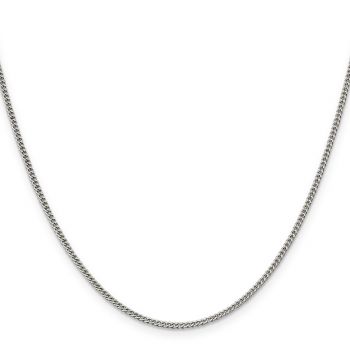 1.75mm Silver Curb Chain Necklace