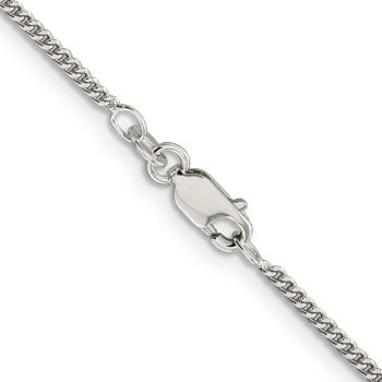 1.75mm Silver Curb Chain Necklace 3