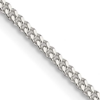1.75mm Silver Curb Chain Necklace 2