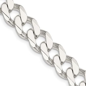 11mm Sterling Silver Curb Link Chain 2