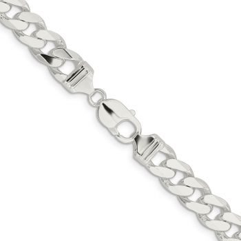 11mm Sterling Silver Curb Link Chain 3
