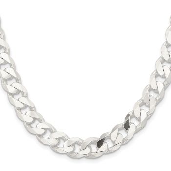 11mm Sterling Silver Curb Link Chain