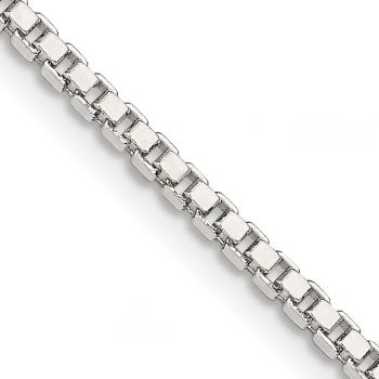 Italian 2mm Sterling Silver Box Chain 2