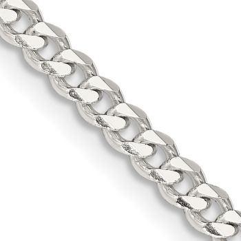 3.5mm Silver Curb Link Chain 2